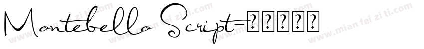 Montebello Script字体转换